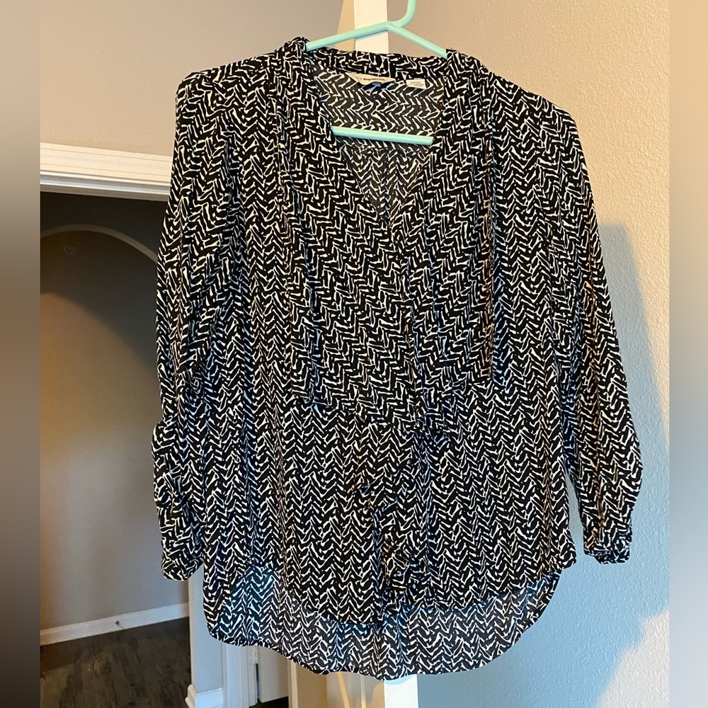 Black and White Women's Top